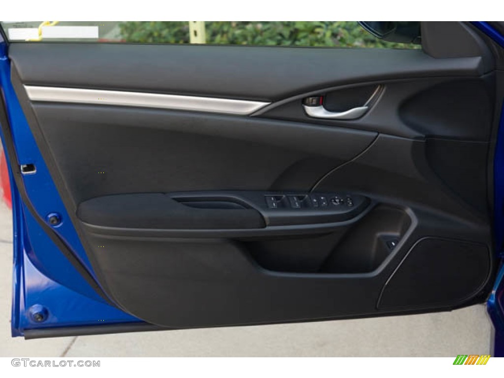 2019 Civic LX Sedan - Agean Blue Metallic / Black photo #29