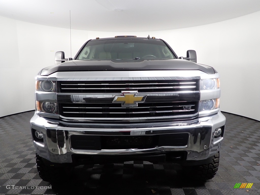 2015 Silverado 3500HD LTZ Crew Cab 4x4 - Black / Cocoa/Dune photo #5