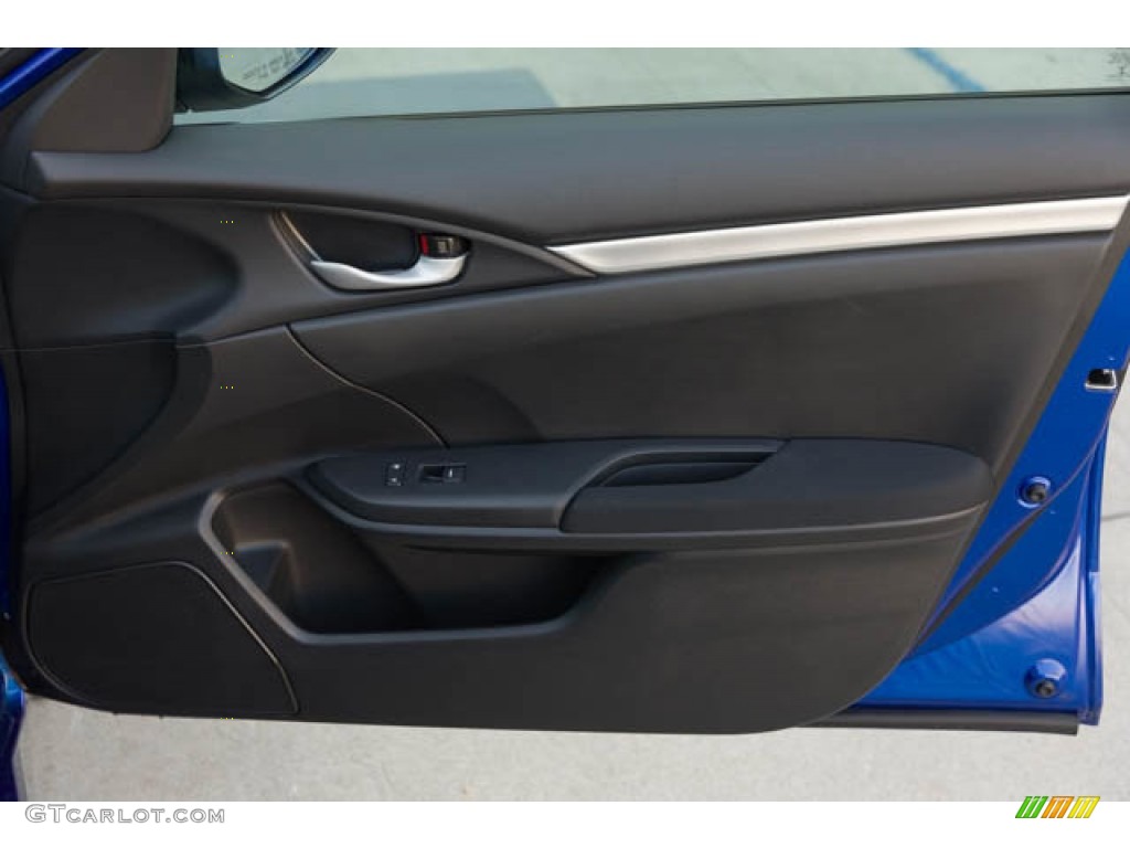 2019 Civic LX Sedan - Agean Blue Metallic / Black photo #33