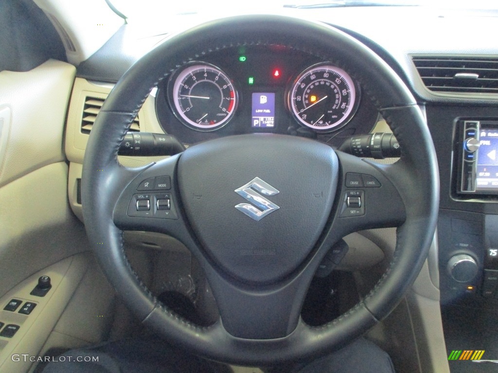 2012 Suzuki Kizashi SE AWD Beige Steering Wheel Photo #145348492