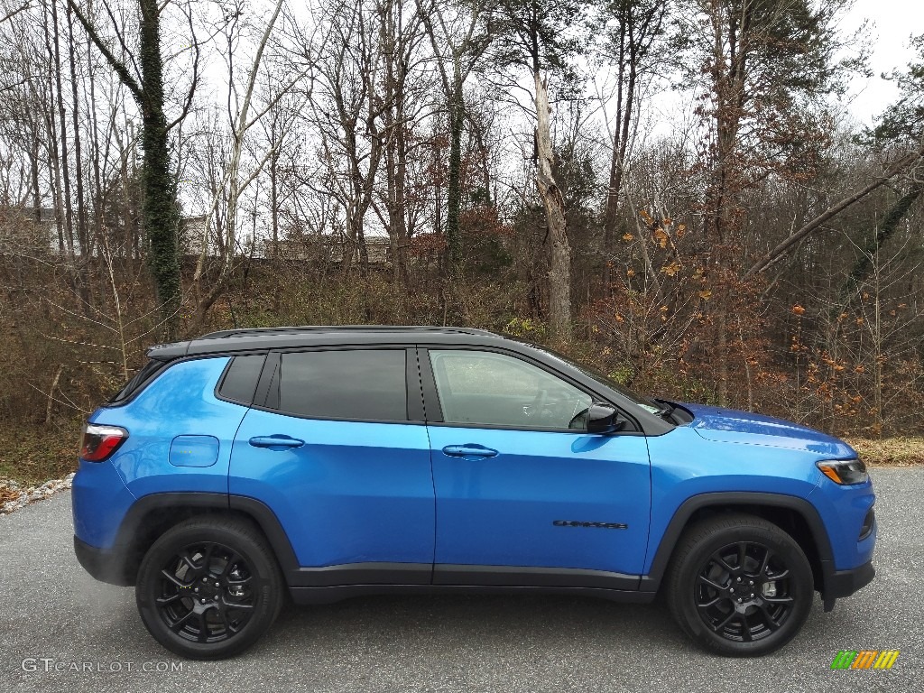 Laser Blue Pearl 2022 Jeep Compass Altitude Exterior Photo #145349619