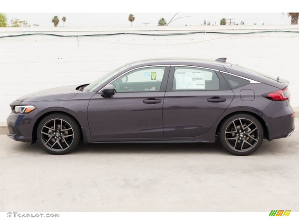 Smokey Mauve Pearl 2023 Honda Civic Sport Touring Hatchback Exterior Photo #145350166