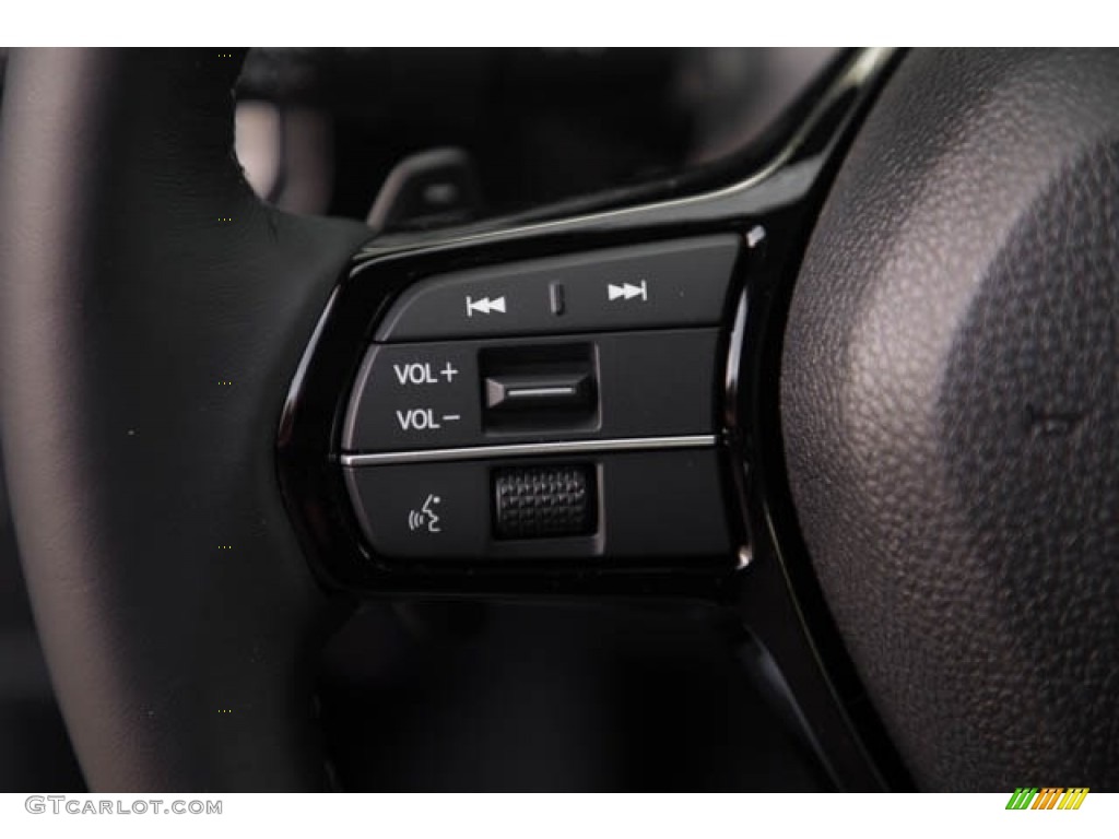 2023 Honda Civic Sport Touring Hatchback Black Steering Wheel Photo #145350457