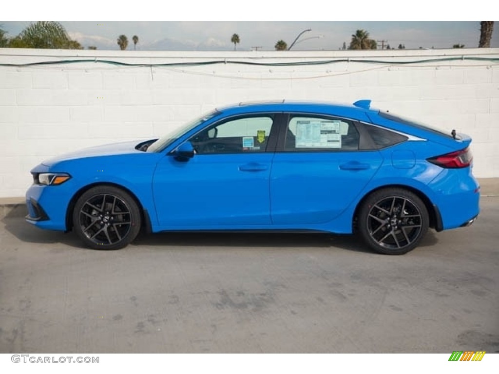 Boost Blue Pearl 2023 Honda Civic Sport Touring Hatchback Exterior Photo #145350916