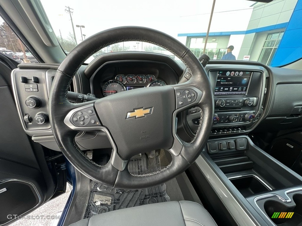 2017 Chevrolet Silverado 3500HD LTZ Crew Cab 4x4 Jet Black Dashboard Photo #145350982