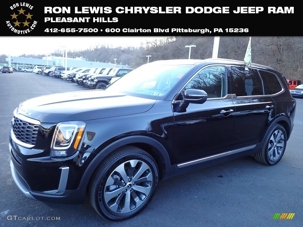 2020 Telluride EX AWD - Ebony Black / Black photo #1