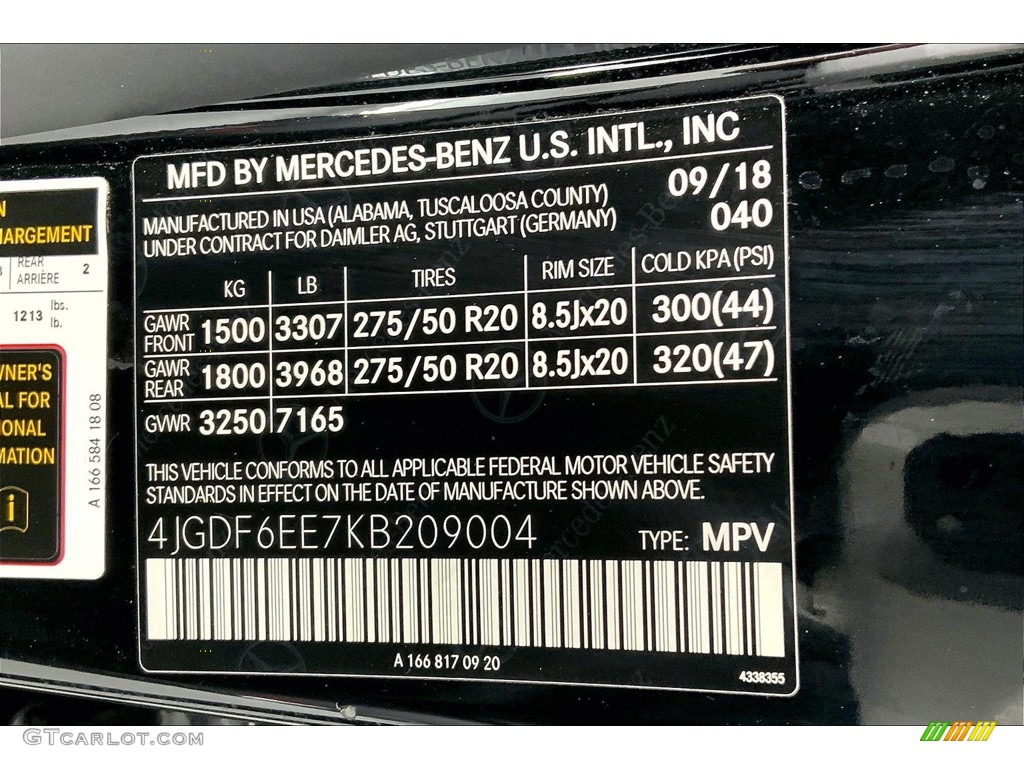 2019 GLS 450 4Matic - Black / Black photo #33