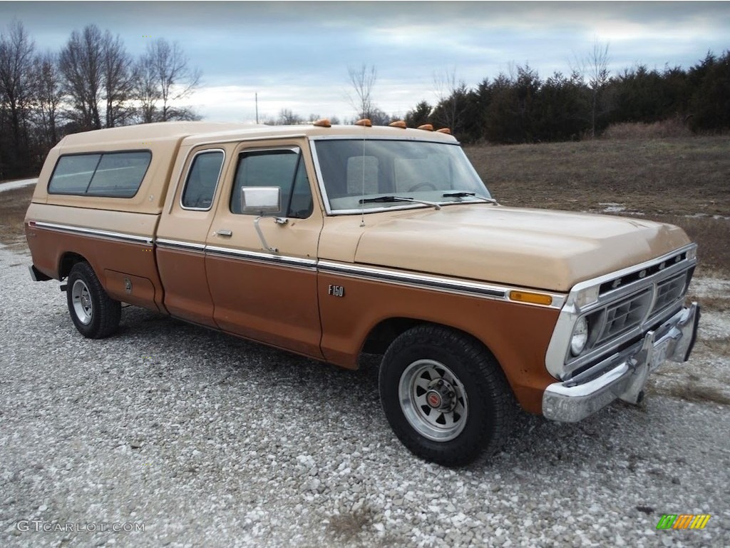 Indio Tan 1976 Ford F150 Custom SuperCab Exterior Photo #145351092