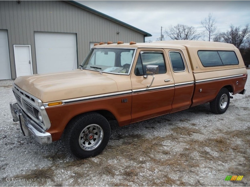 Indio Tan 1976 Ford F150 Custom SuperCab Exterior Photo #145351119