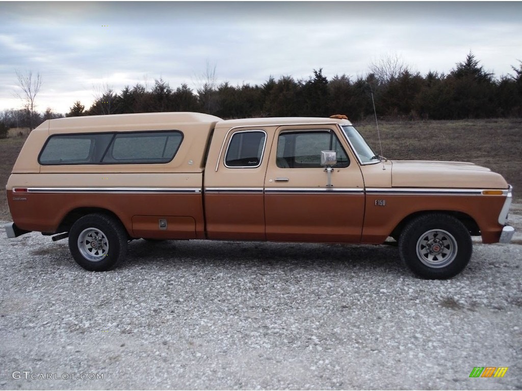 Indio Tan 1976 Ford F150 Custom SuperCab Exterior Photo #145351151
