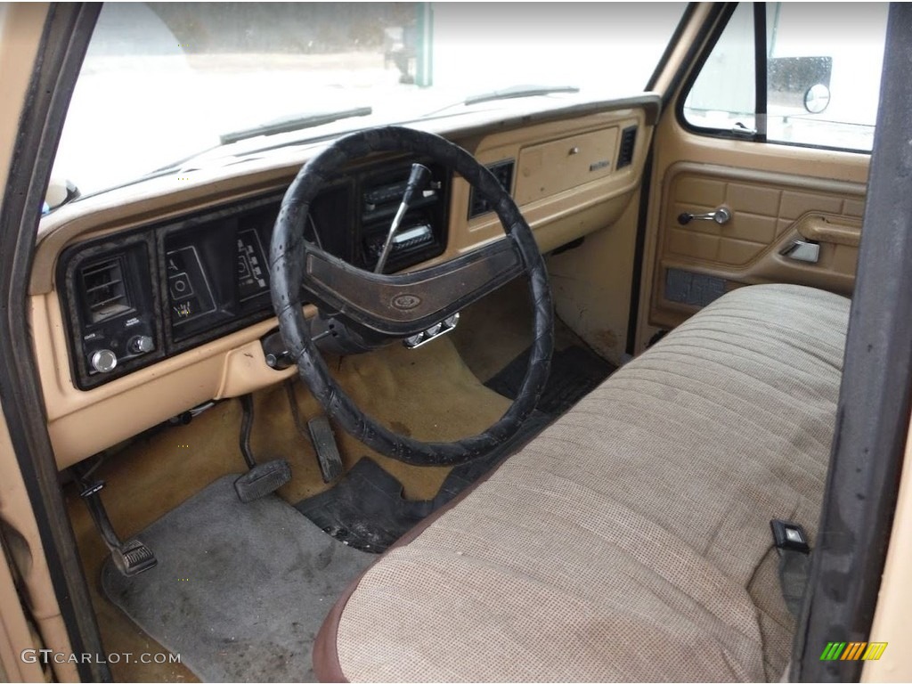 Tan Interior 1976 Ford F150 Custom SuperCab Photo #145351387