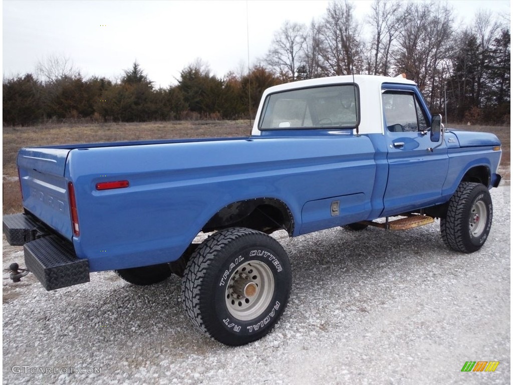 Bahama Blue 1975 Ford F250 Custom Regular Cab Exterior Photo #145352311
