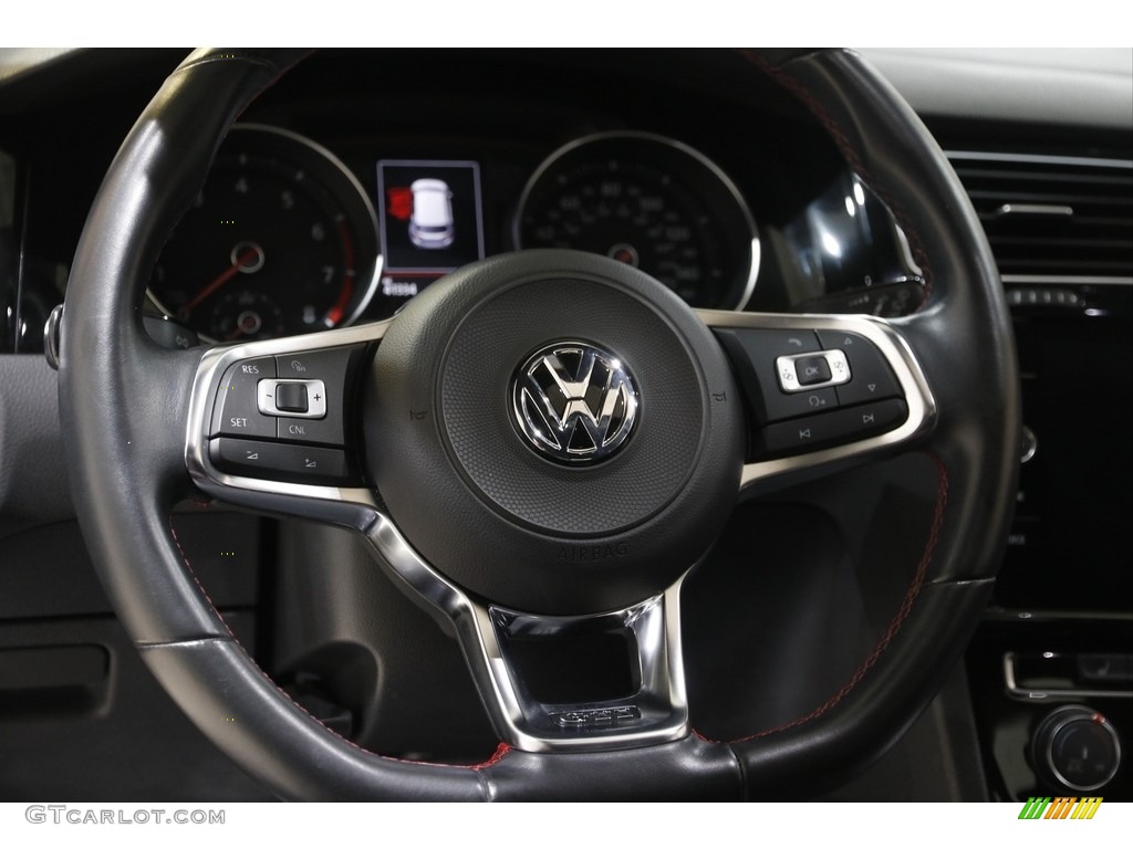 2018 Volkswagen Golf GTI SE Titan Black Steering Wheel Photo #145352443