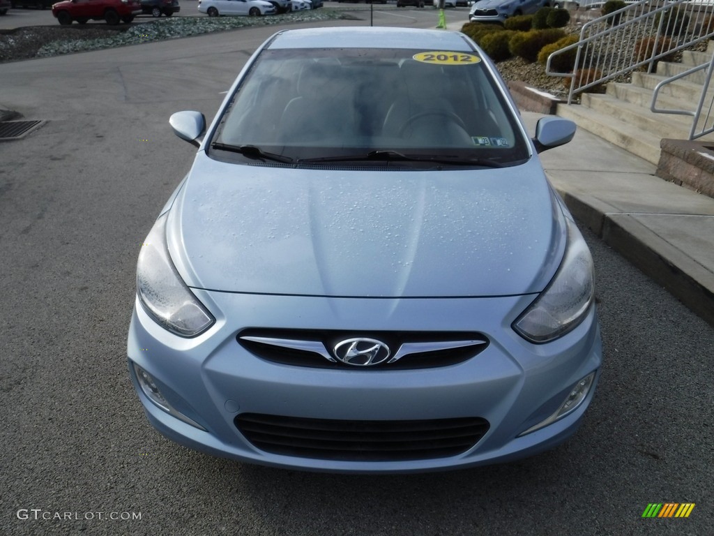 2012 Accent SE 5 Door - Clearwater Blue / Gray photo #8