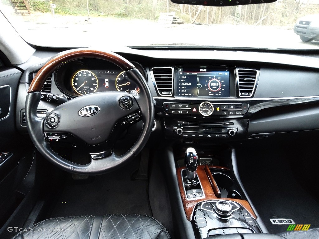 2017 Kia K900 Luxury 5.0 Black Dashboard Photo #145355229