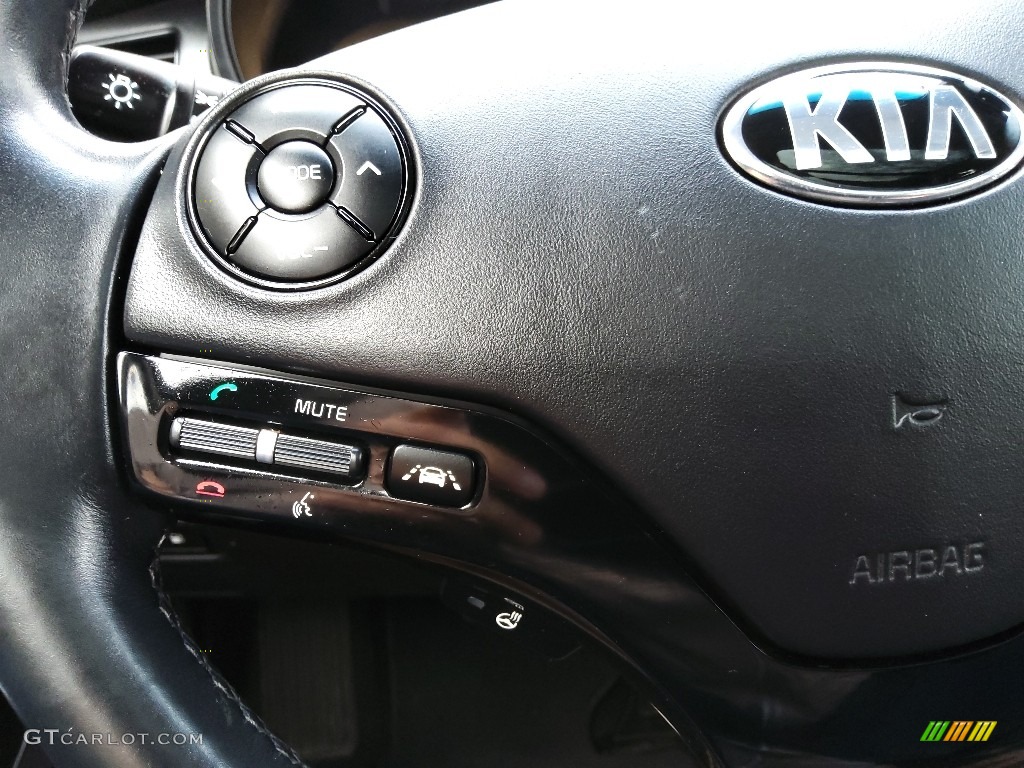2017 Kia K900 Luxury 5.0 Black Steering Wheel Photo #145355247