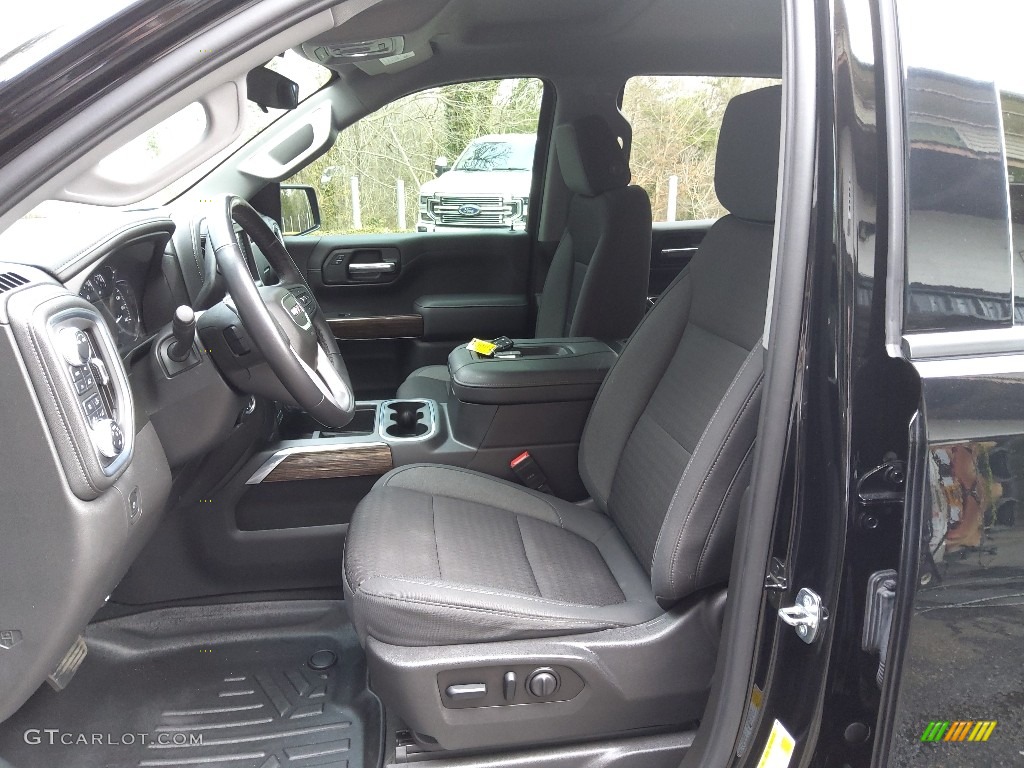Jet Black Interior 2021 GMC Sierra 1500 Elevation Crew Cab 4WD Photo #145355976