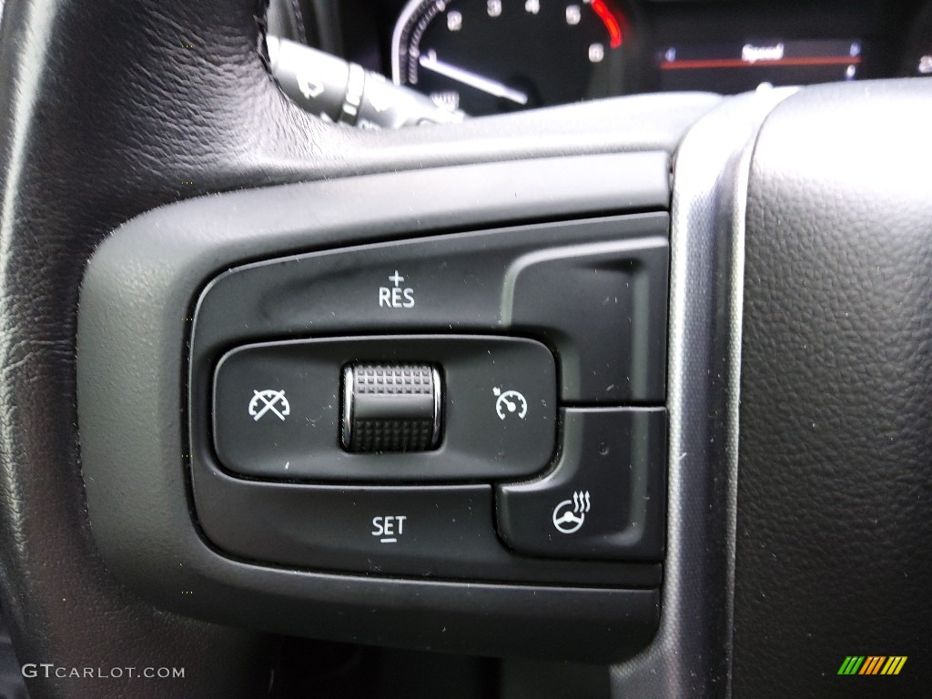 2021 GMC Sierra 1500 Elevation Crew Cab 4WD Jet Black Steering Wheel Photo #145356150