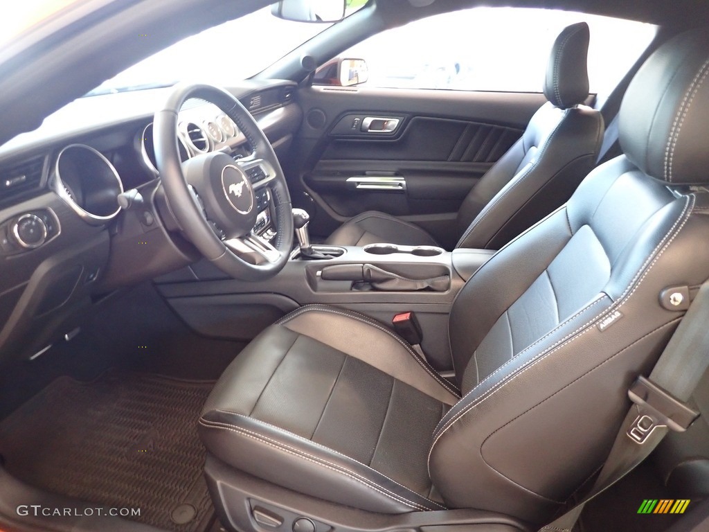 Ebony Interior 2020 Ford Mustang GT Premium Fastback Photo #145356174