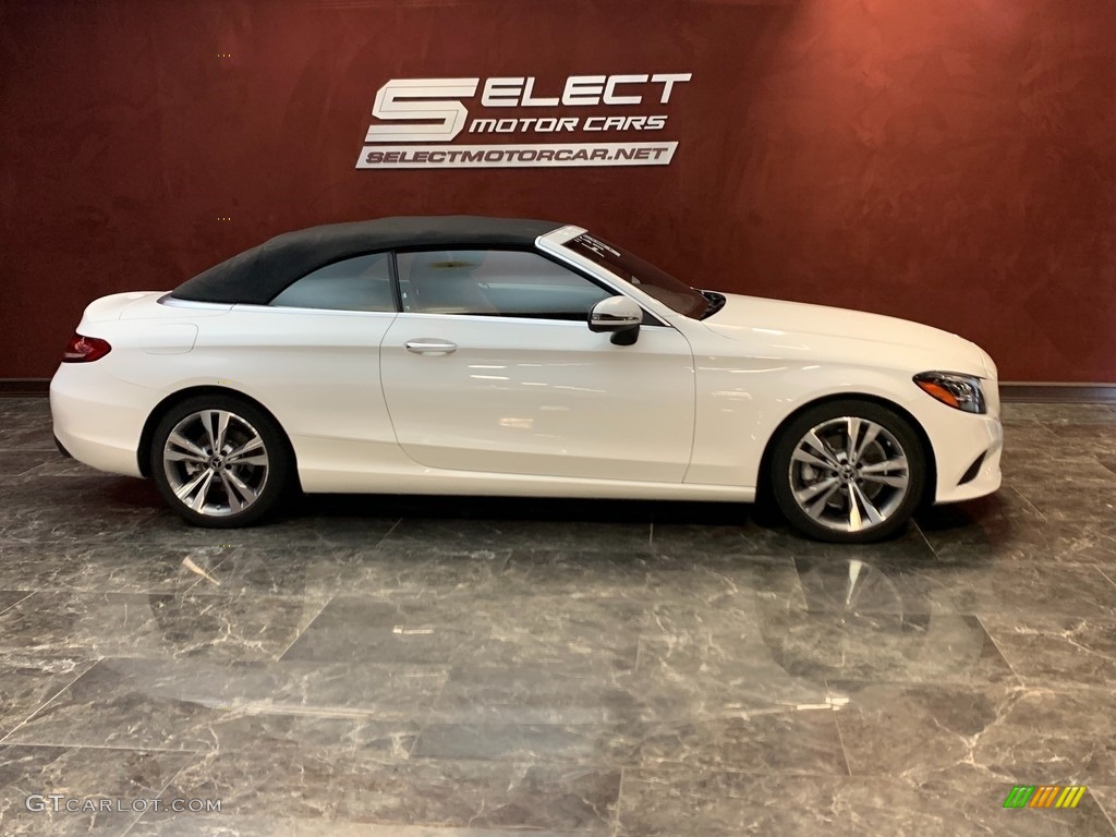 2019 C 300 4Matic Cabriolet - Polar White / Cranberry Red/Black photo #5