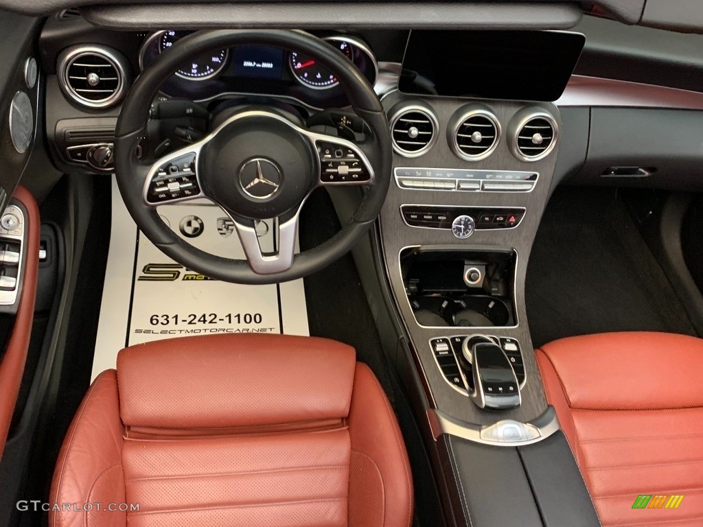 2019 C 300 4Matic Cabriolet - Polar White / Cranberry Red/Black photo #12