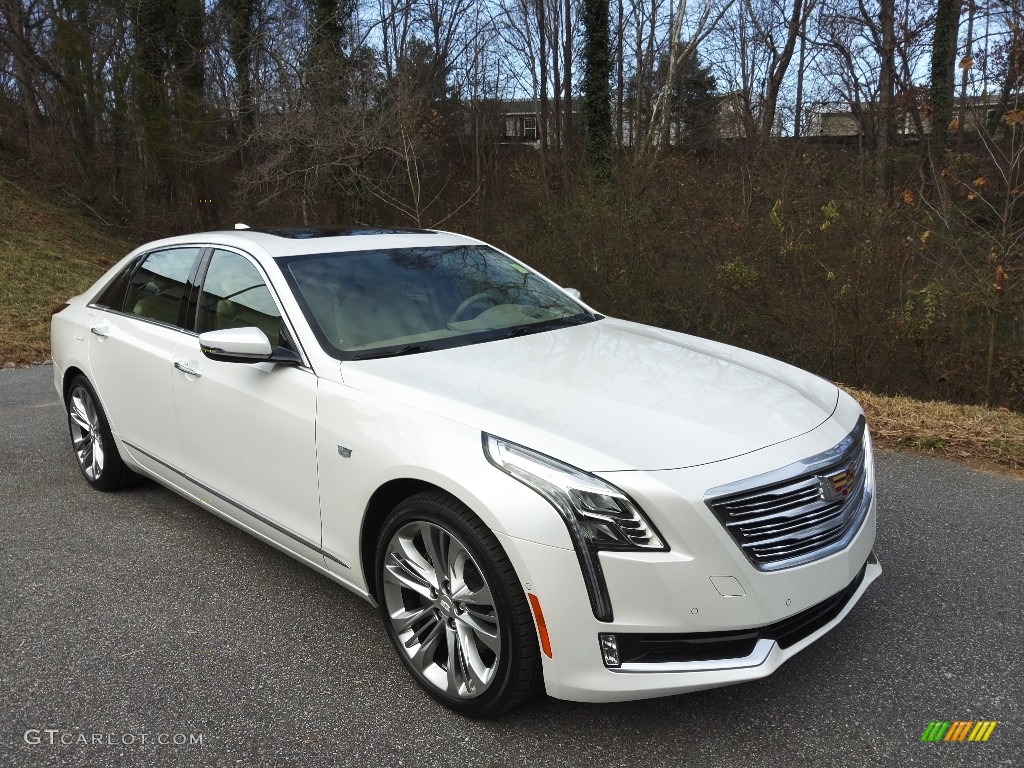 Crystal White Tricoat 2018 Cadillac CT6 3.0 Turbo Platinum AWD Sedan Exterior Photo #145358646