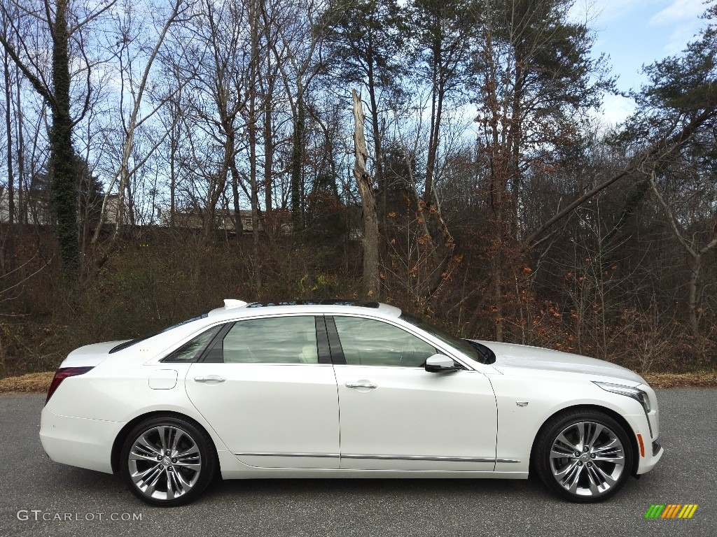 Crystal White Tricoat 2018 Cadillac CT6 3.0 Turbo Platinum AWD Sedan Exterior Photo #145358667