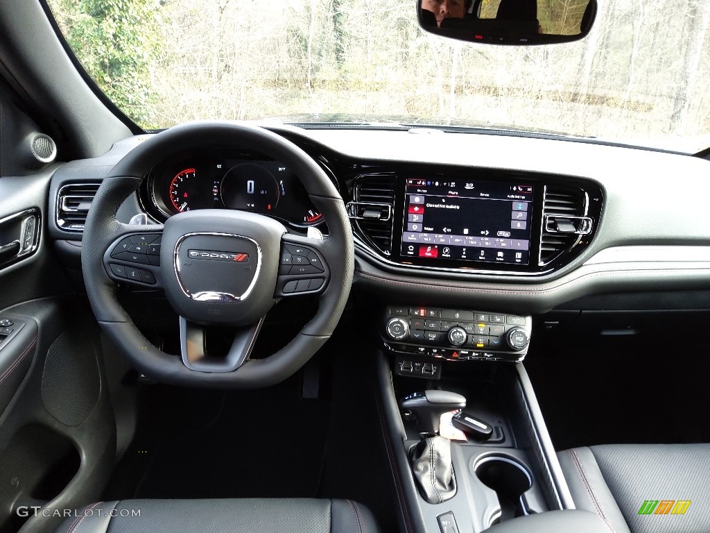 2022 Dodge Durango R/T Blacktop AWD Black Dashboard Photo #145359096