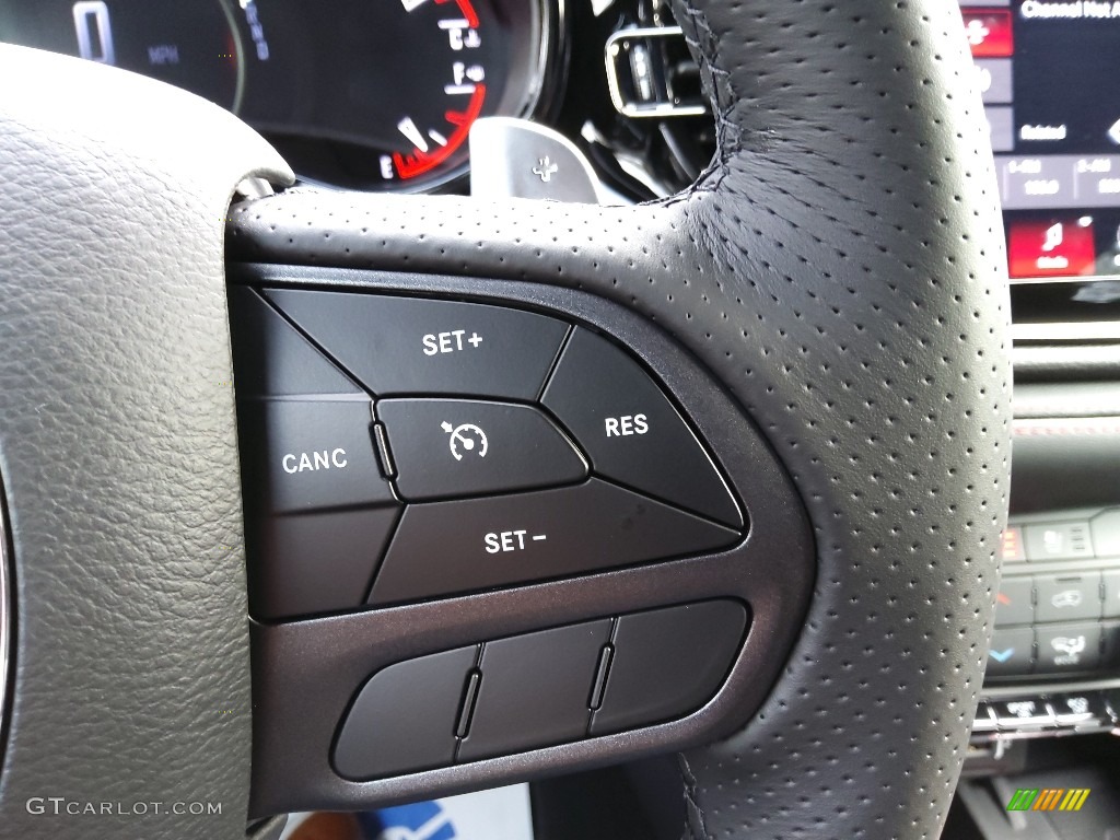 2022 Dodge Durango R/T Blacktop AWD Black Steering Wheel Photo #145359138