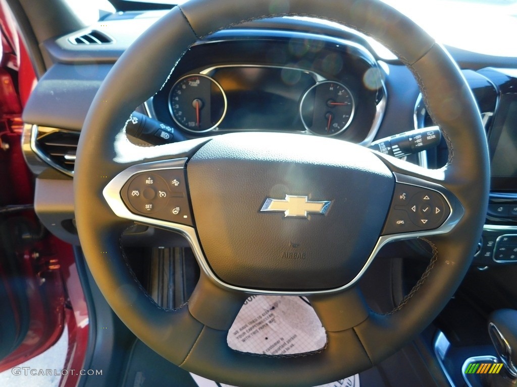 2023 Chevrolet Traverse High Country Jet Black/­Clove Steering Wheel Photo #145359141
