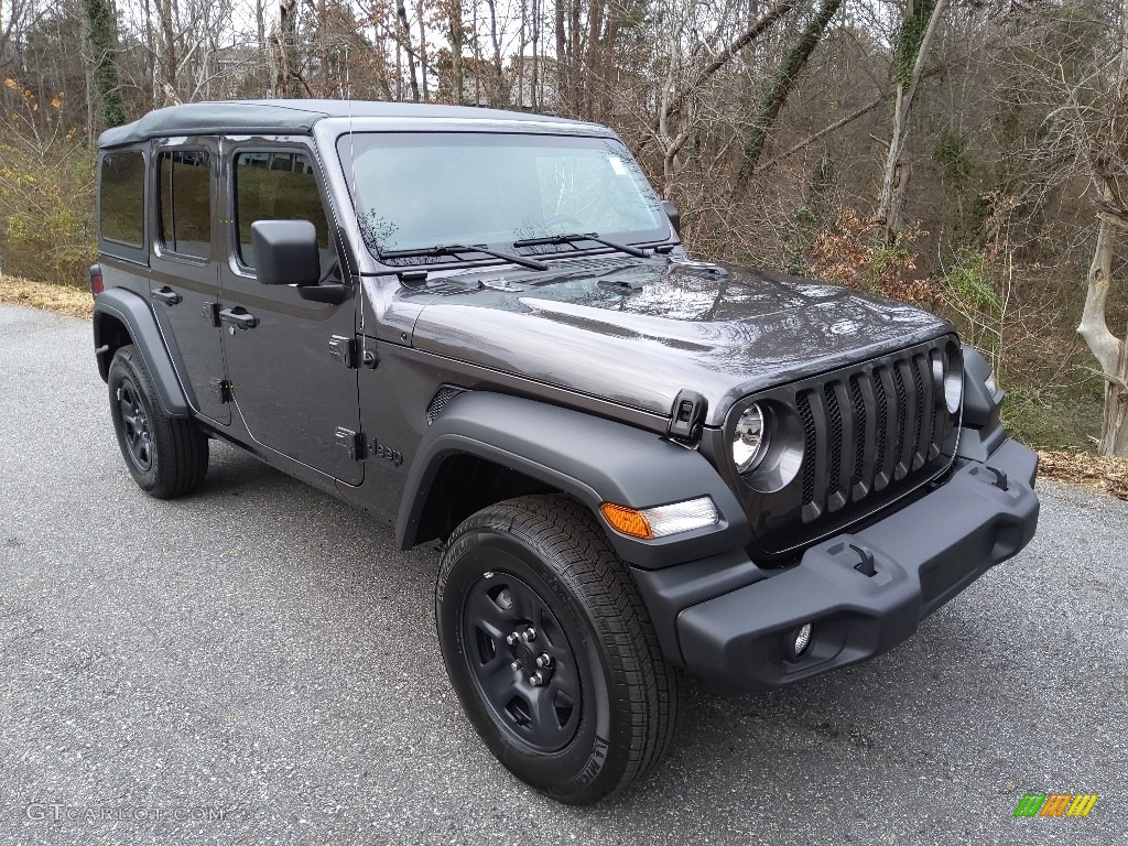 Granite Crystal Metallic 2023 Jeep Wrangler Unlimited Sport 4x4 Exterior Photo #145359471