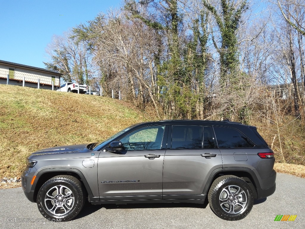 Baltic Gray Metallic 2022 Jeep Grand Cherokee Trailhawk 4XE Hybrid Exterior Photo #145360008