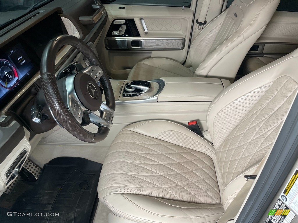 Platinum White/Black Interior 2020 Mercedes-Benz G 63 AMG Photo #145360671