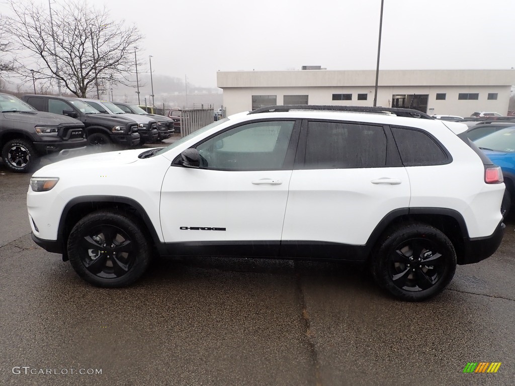 Bright White 2023 Jeep Cherokee Altitude Lux 4x4 Exterior Photo #145361771