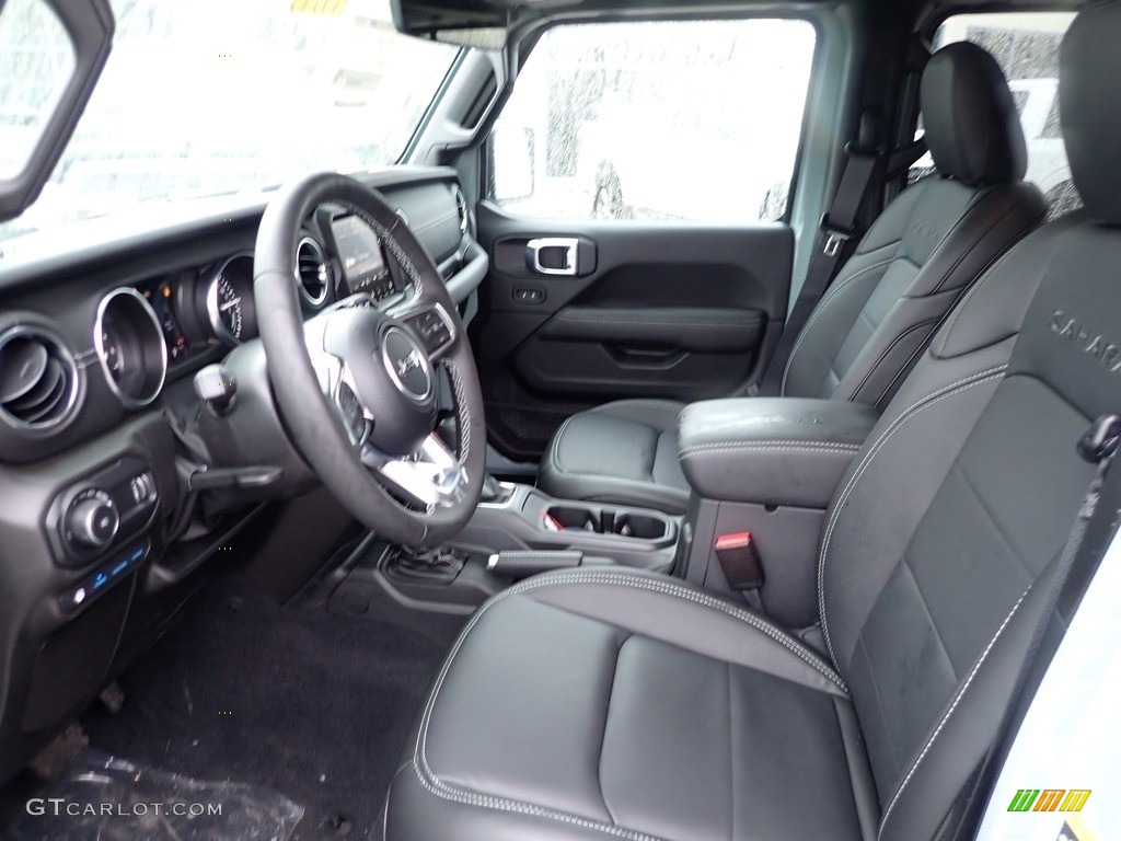 Black Interior 2023 Jeep Wrangler Unlimited Sahara 4XE Hybrid Photo #145362579