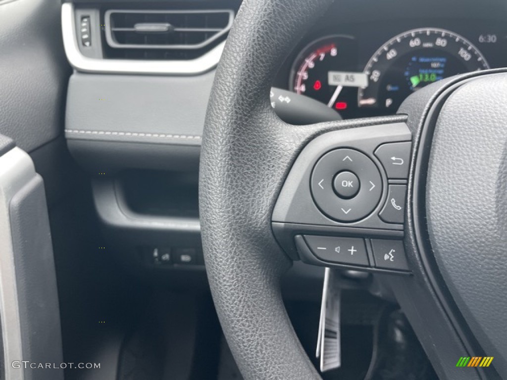 2023 Toyota RAV4 XLE AWD Black Steering Wheel Photo #145362948