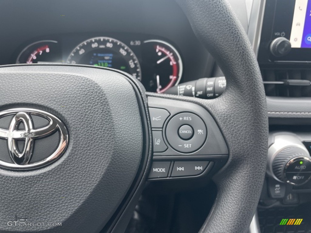 2023 Toyota RAV4 XLE AWD Black Steering Wheel Photo #145362966