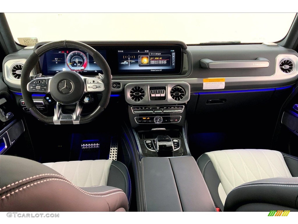 2022 Mercedes-Benz G 63 AMG Platinum White/Black Dashboard Photo #145363128