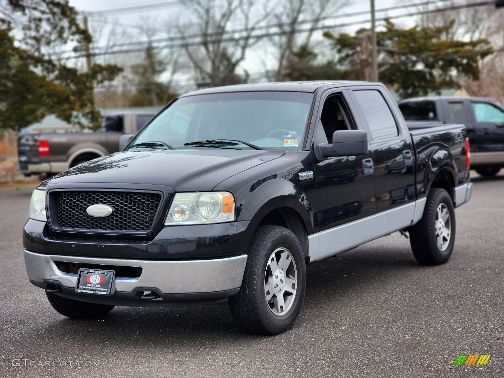 2006 F150 XLT SuperCrew 4x4 - Black / Medium/Dark Flint photo #1