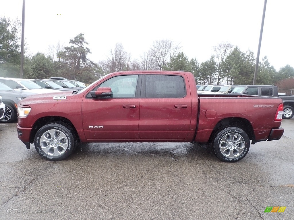 Delmonico Red Pearl 2023 Ram 1500 Big Horn Crew Cab 4x4 Exterior Photo #145363284