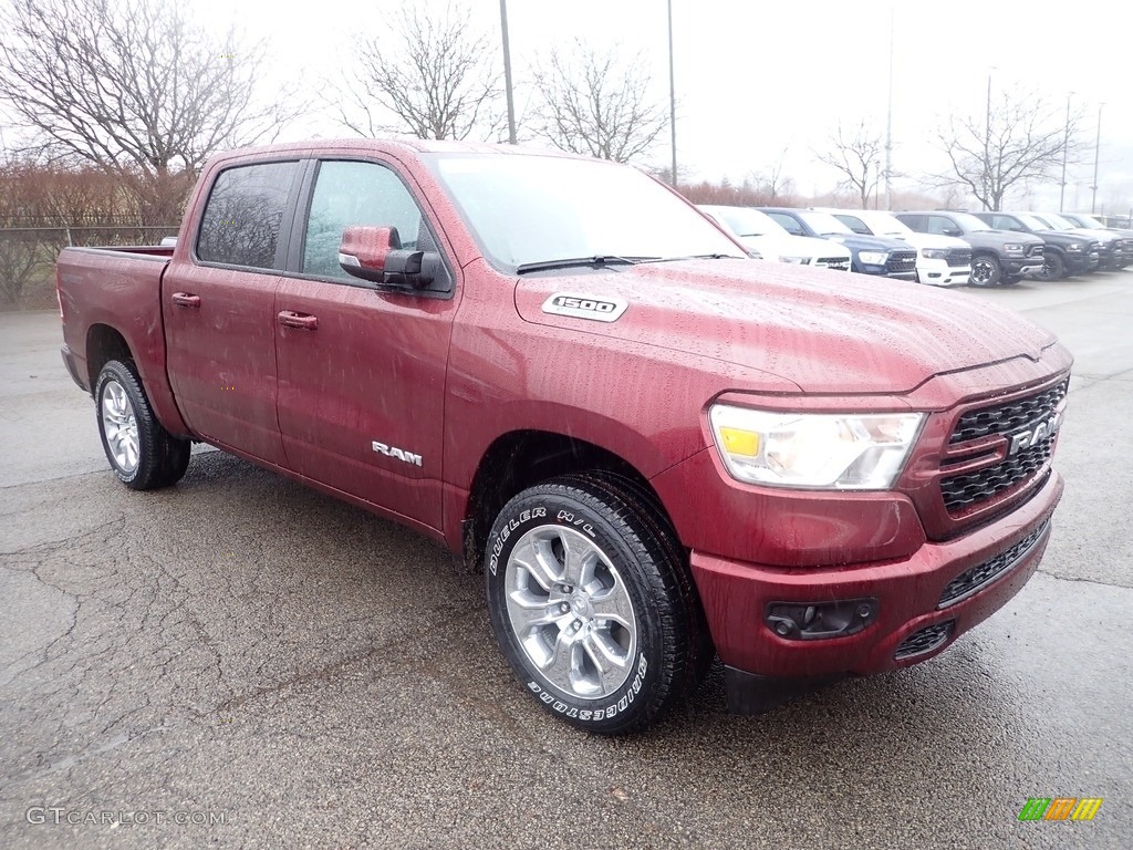 Delmonico Red Pearl 2023 Ram 1500 Big Horn Crew Cab 4x4 Exterior Photo #145363431