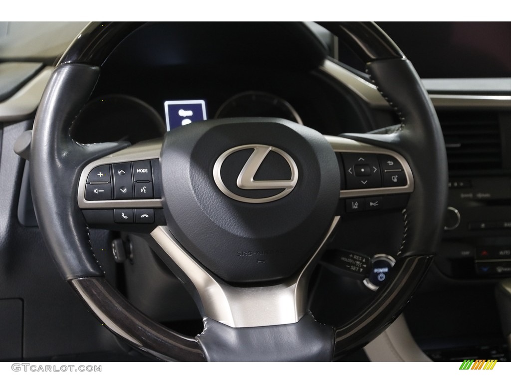 2019 Lexus RX 450hL AWD Stratus Gray Steering Wheel Photo #145363722