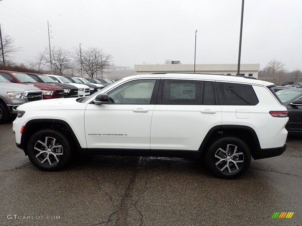 Bright White 2023 Jeep Grand Cherokee L Limited 4x4 Exterior Photo #145364598