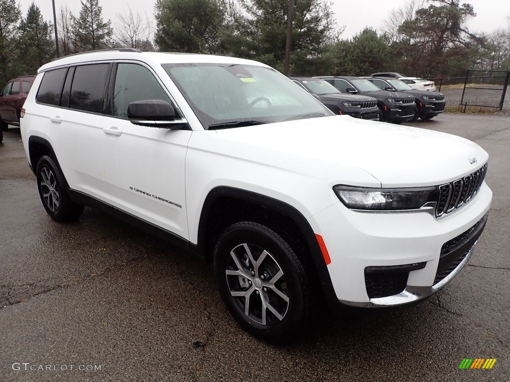 Bright White 2023 Jeep Grand Cherokee L Limited 4x4 Exterior Photo #145364694