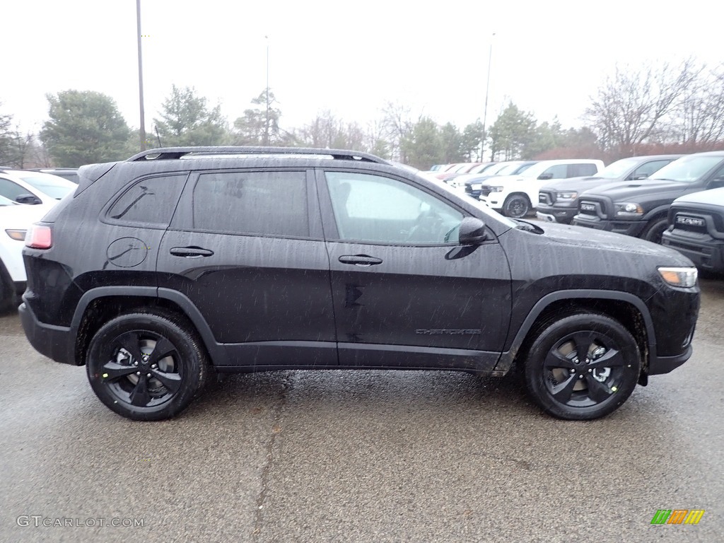 Diamond Black Crystal Pearl 2023 Jeep Cherokee Altitude Lux 4x4 Exterior Photo #145365567