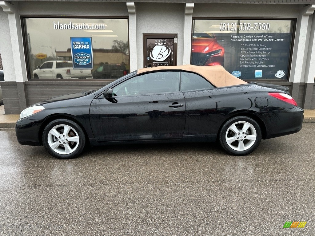 2008 Solara SLE V6 Convertible - Black / Ivory photo #1