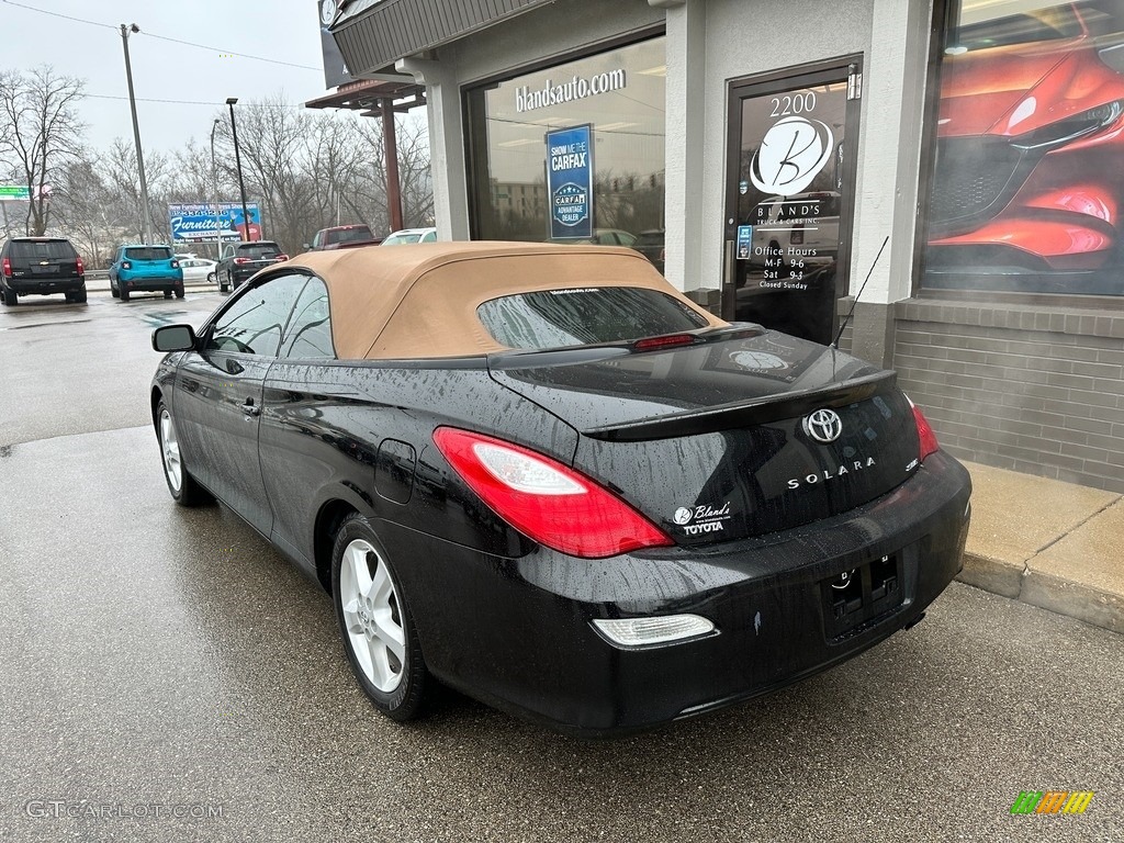 2008 Solara SLE V6 Convertible - Black / Ivory photo #19