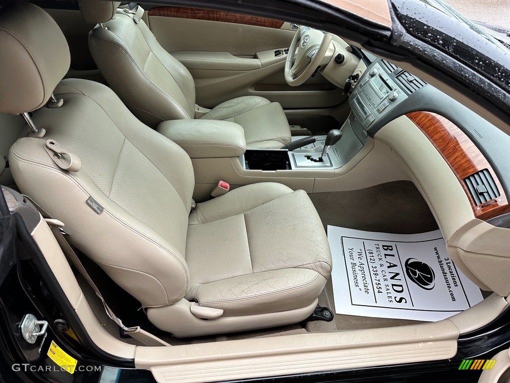 2008 Solara SLE V6 Convertible - Black / Ivory photo #25