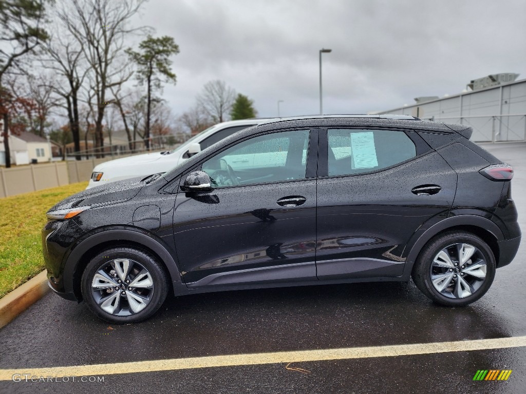 Mosaic Black Metallic 2022 Chevrolet Bolt EV LT Exterior Photo #145368016