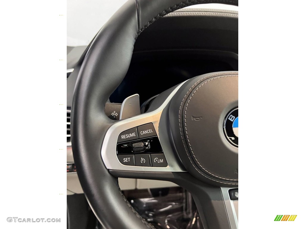 2022 BMW X5 xDrive40i Ivory White Steering Wheel Photo #145370018